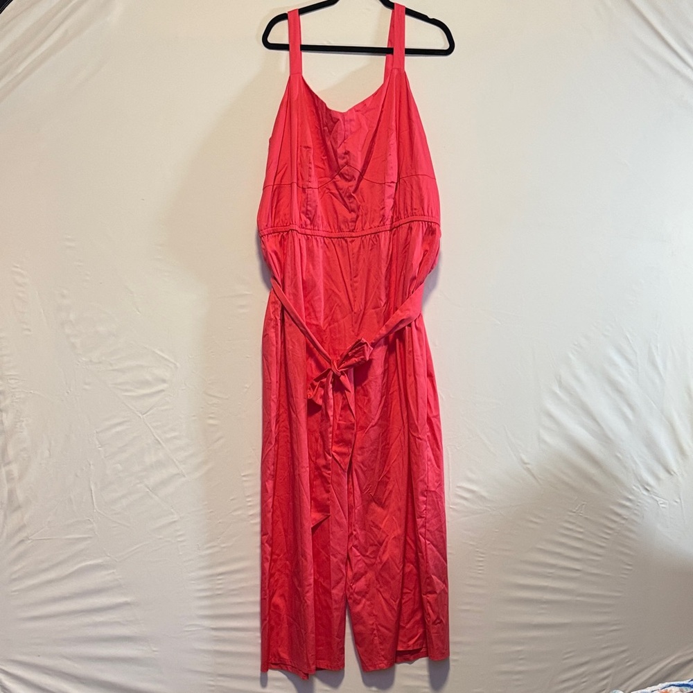 Pink Sleeveless Jumpsuit
